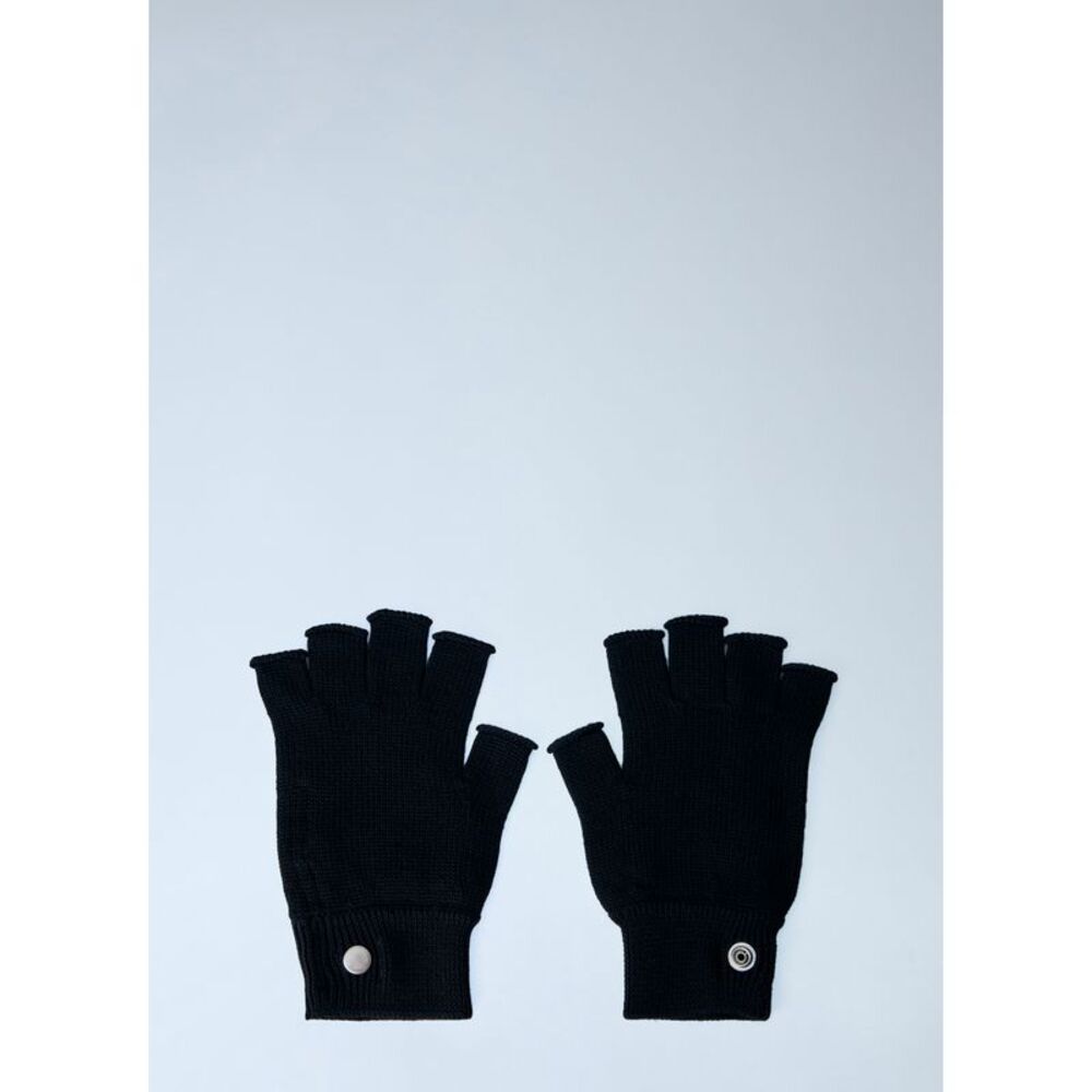 Rick Owens Men Ribbed Trim Fingerless Gloves